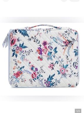 🆕. Vera Bradley Cotton Tablet Organizer, Magnifique Floral, One Size
